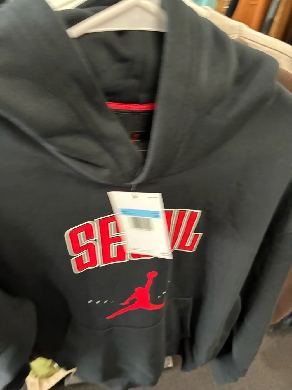 Nike Air Jordan Fleece Hoodi Hq0428-010 Bnwt Only Korea Seoul Edtition Xl SZ Med